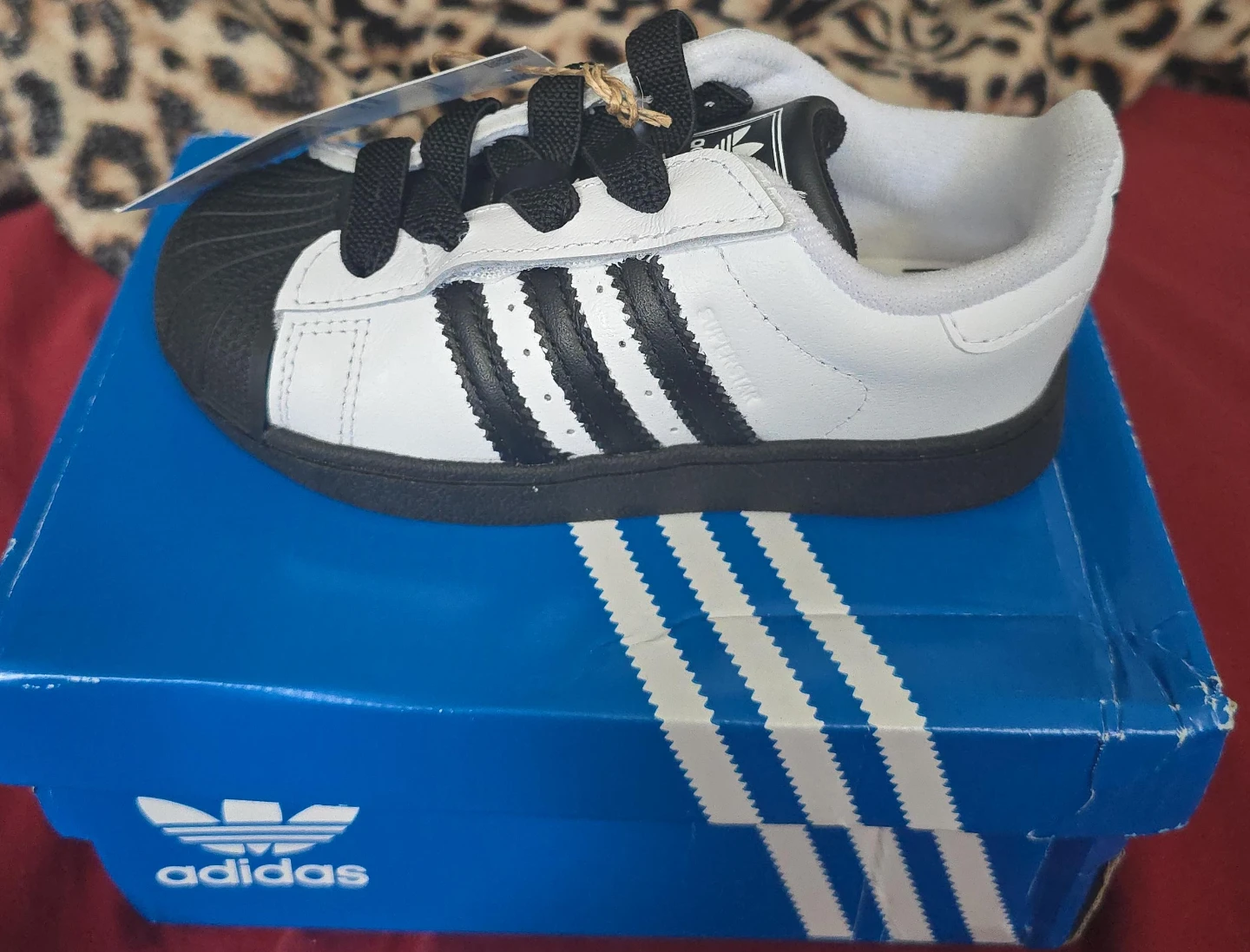 Adidas Superstar Crib Shoes - White/Black