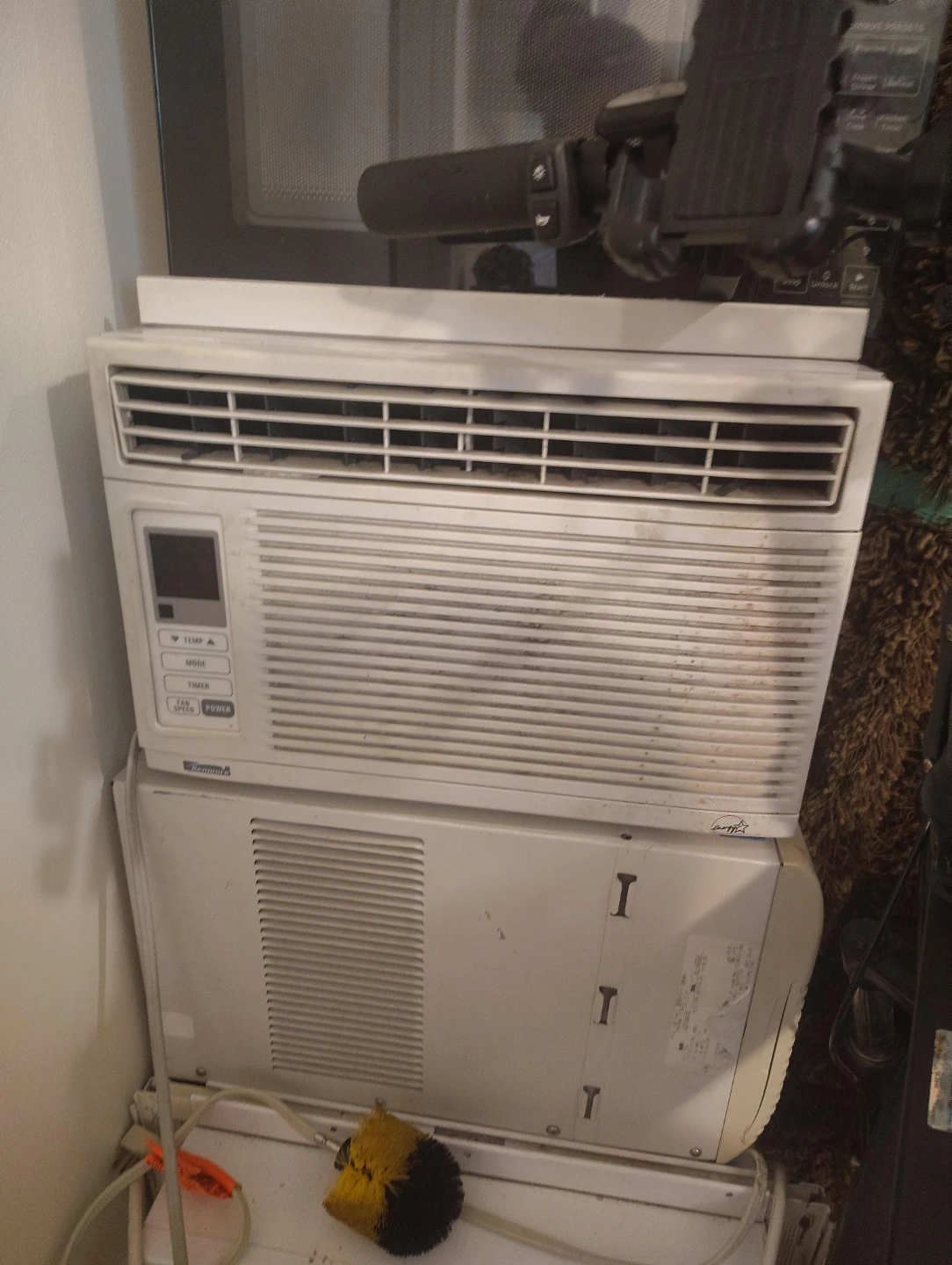 White Window Air Conditioner Unit