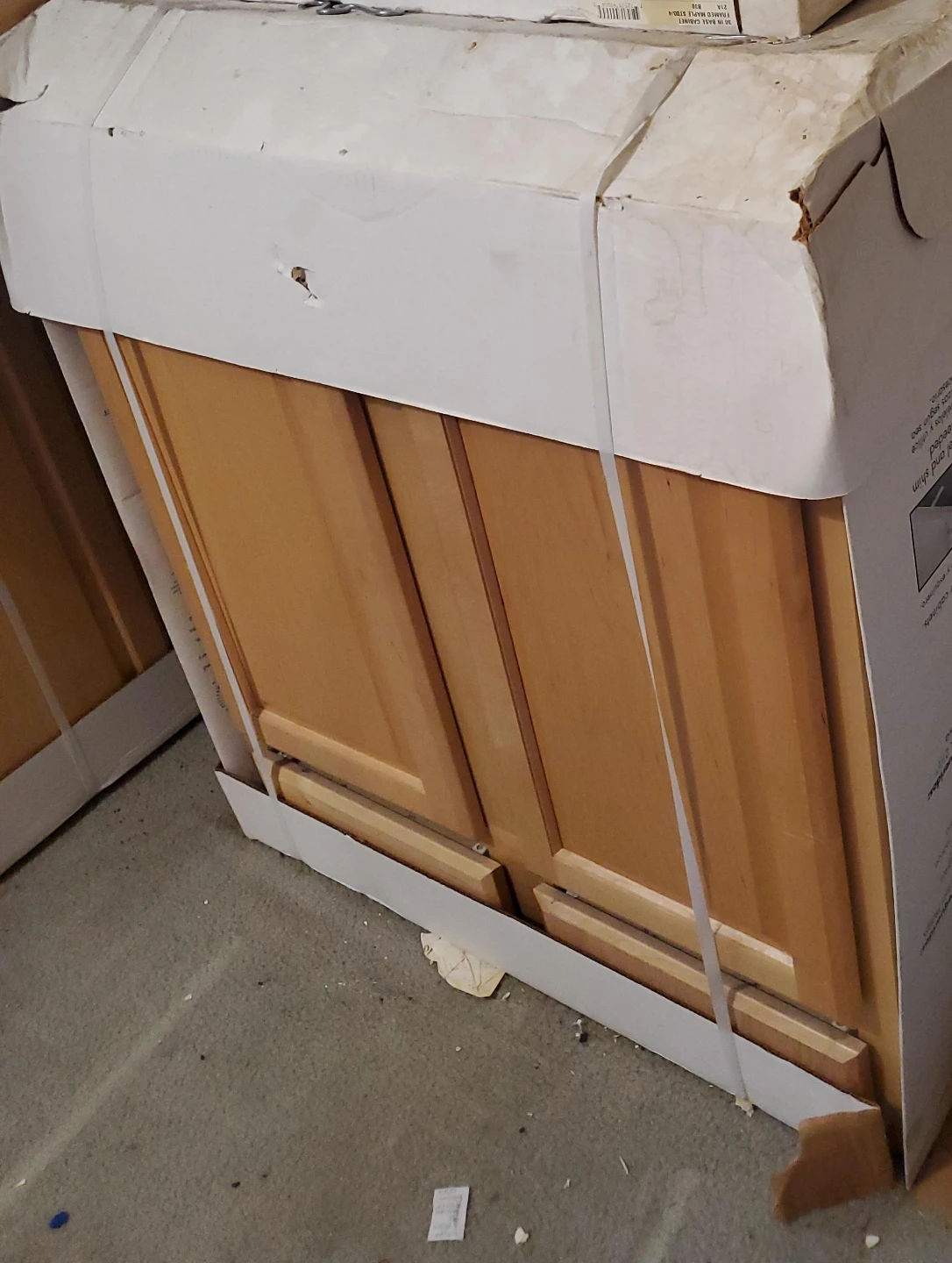 Wood Kitchen Cabinet with Double Doors