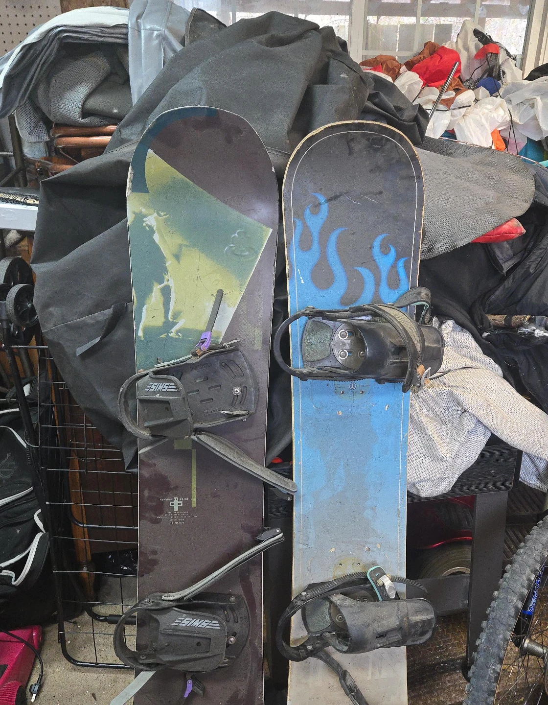 Two Snowboards with Bindings