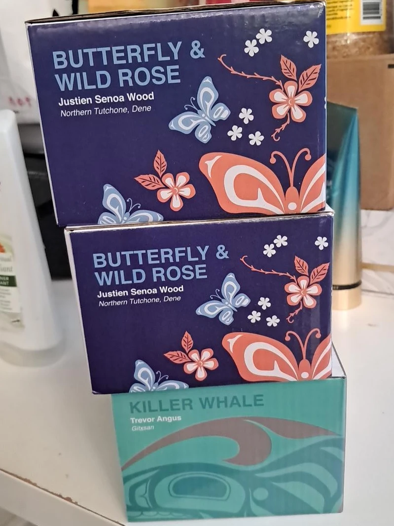 Native Northwest Butterfly & Wild Rose Mug