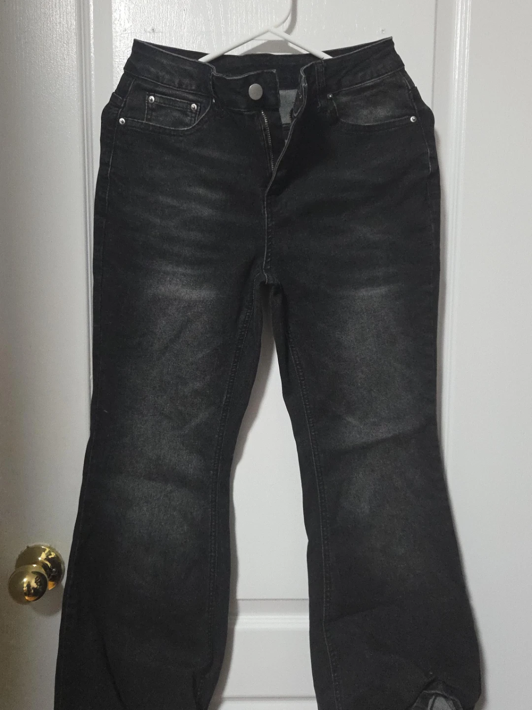 Women's Black Flare Jeans
