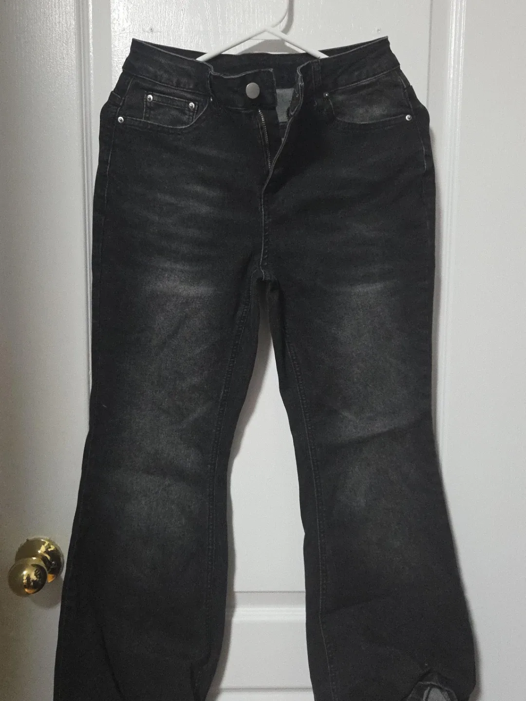 Women's Black Flare Jeans