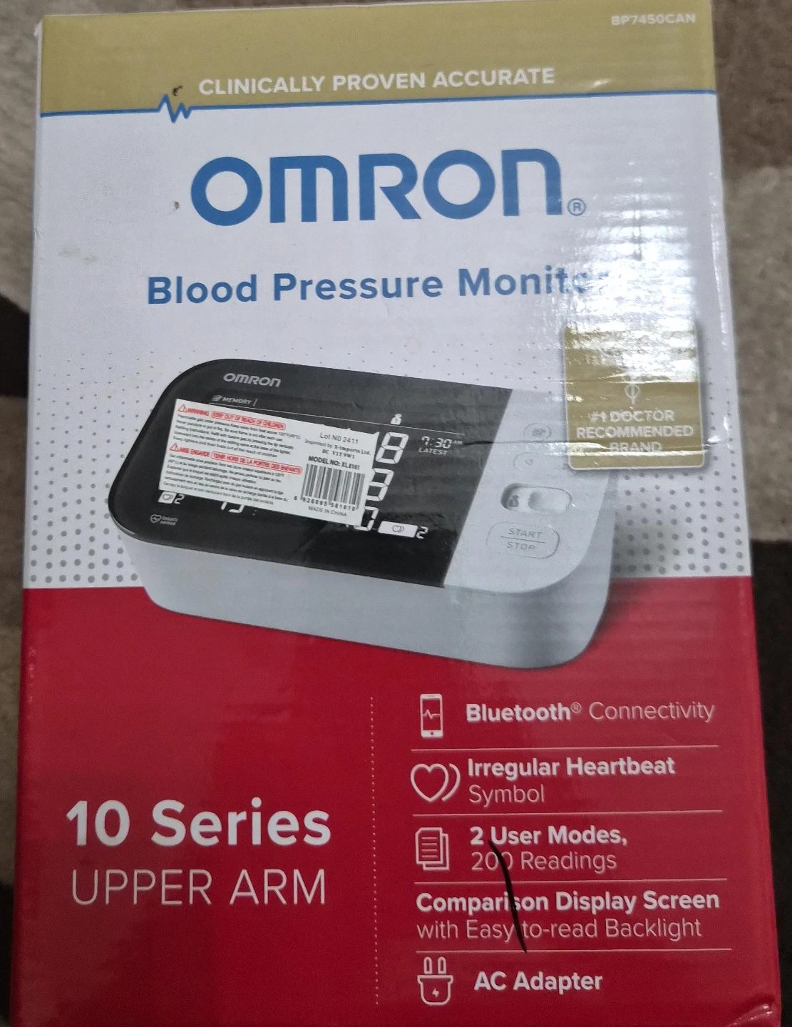 OMRON 10 Series Upper Arm Blood Pressure Monitor