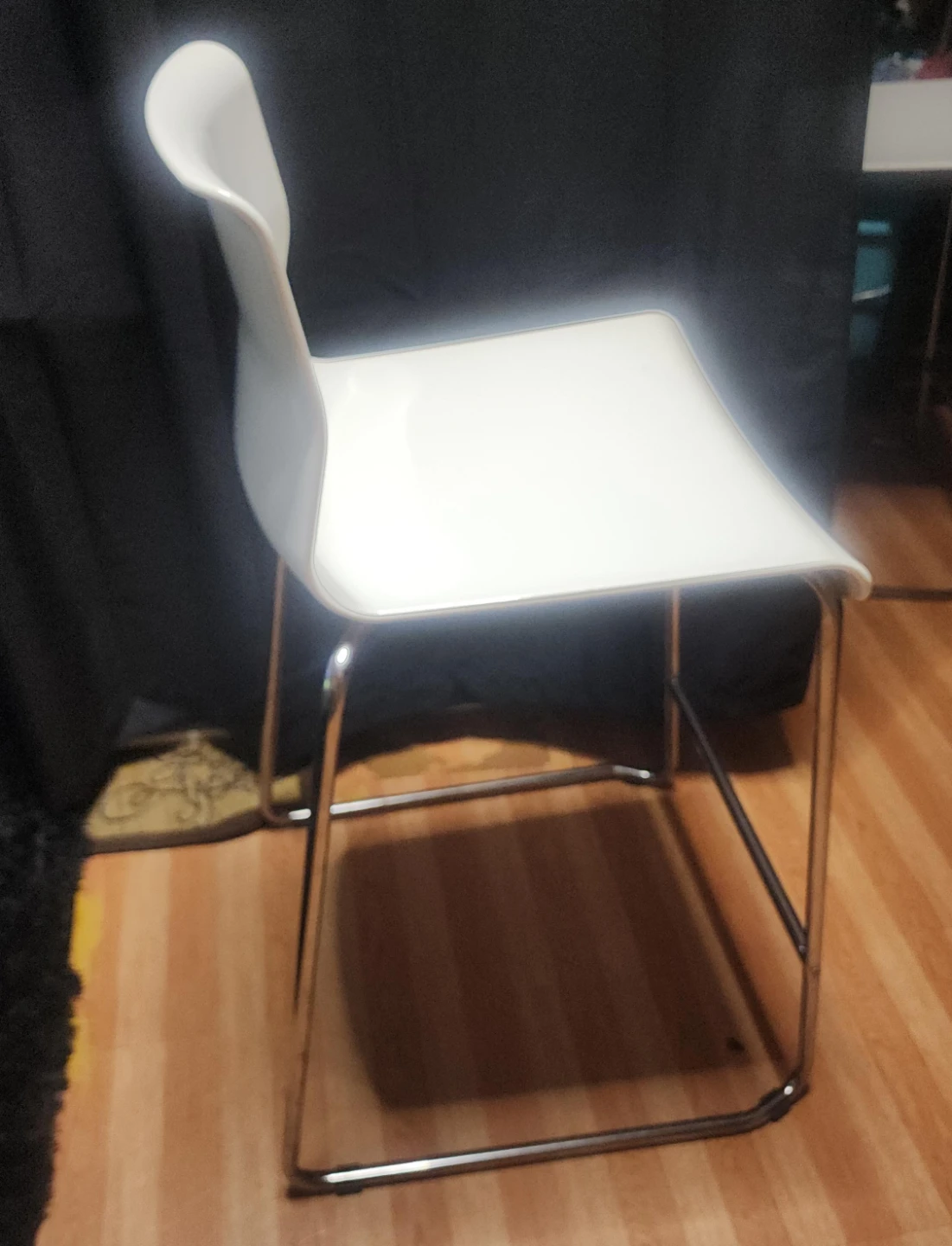 White Modern Bar Stool
