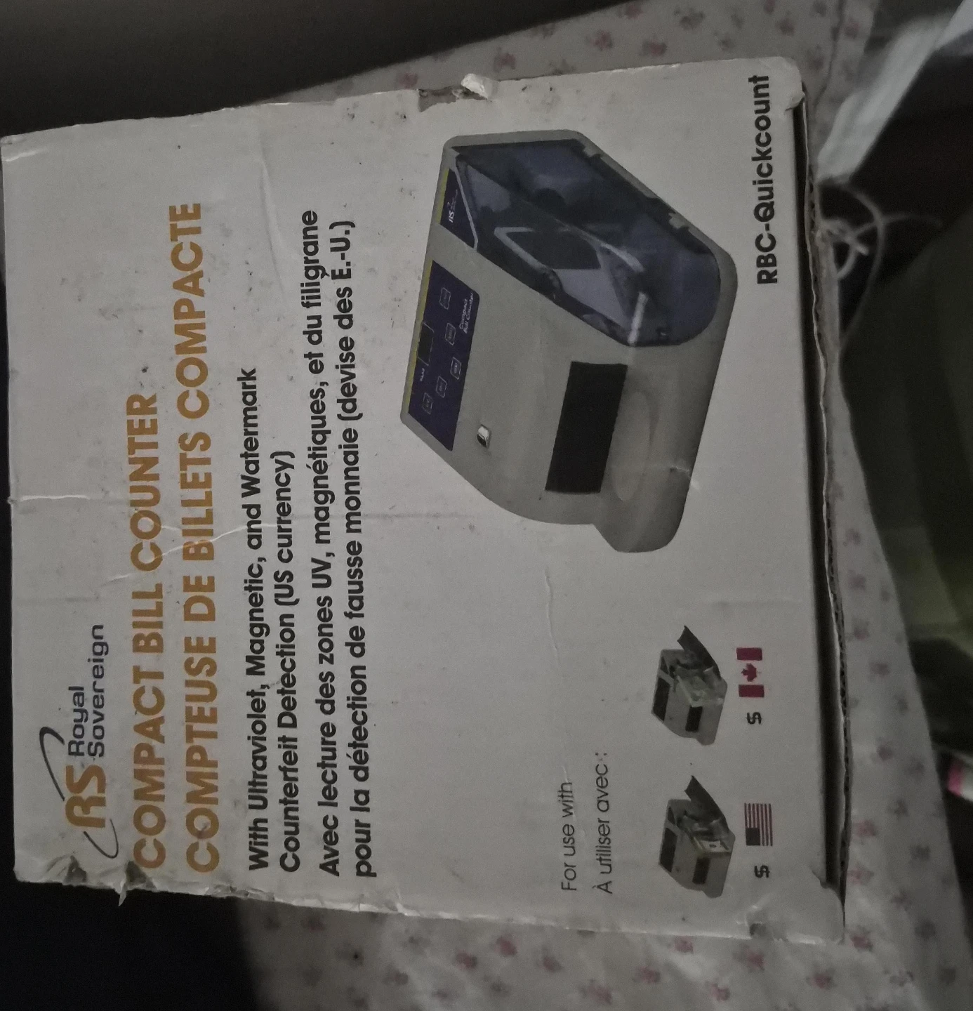 Royal Sovereign Compact Bill Counter RBC-Quickcount