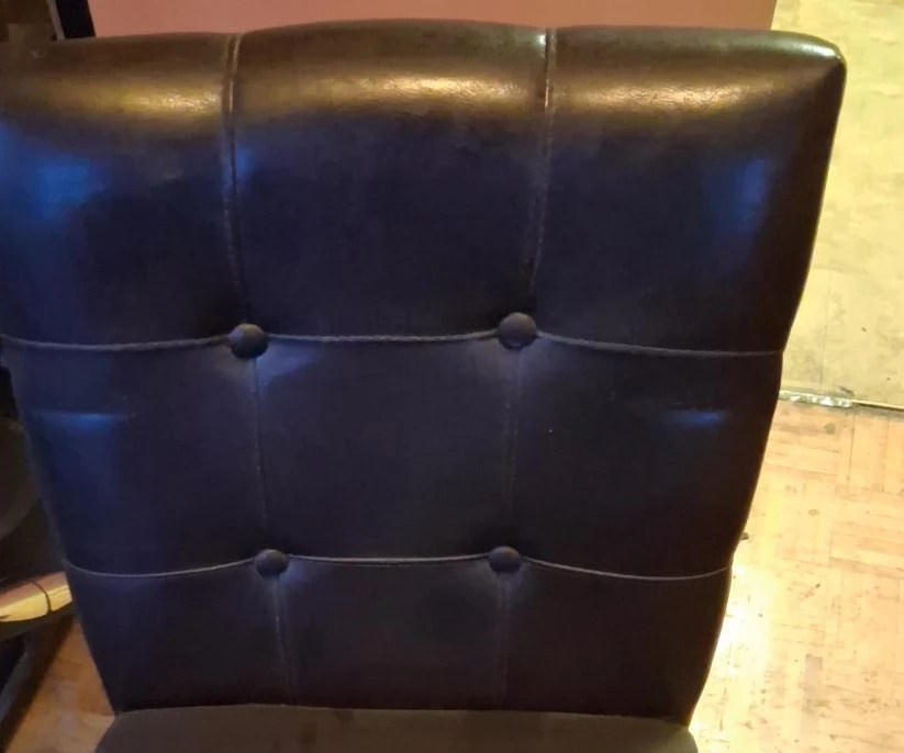 Tufted Faux Leather Dining Chair