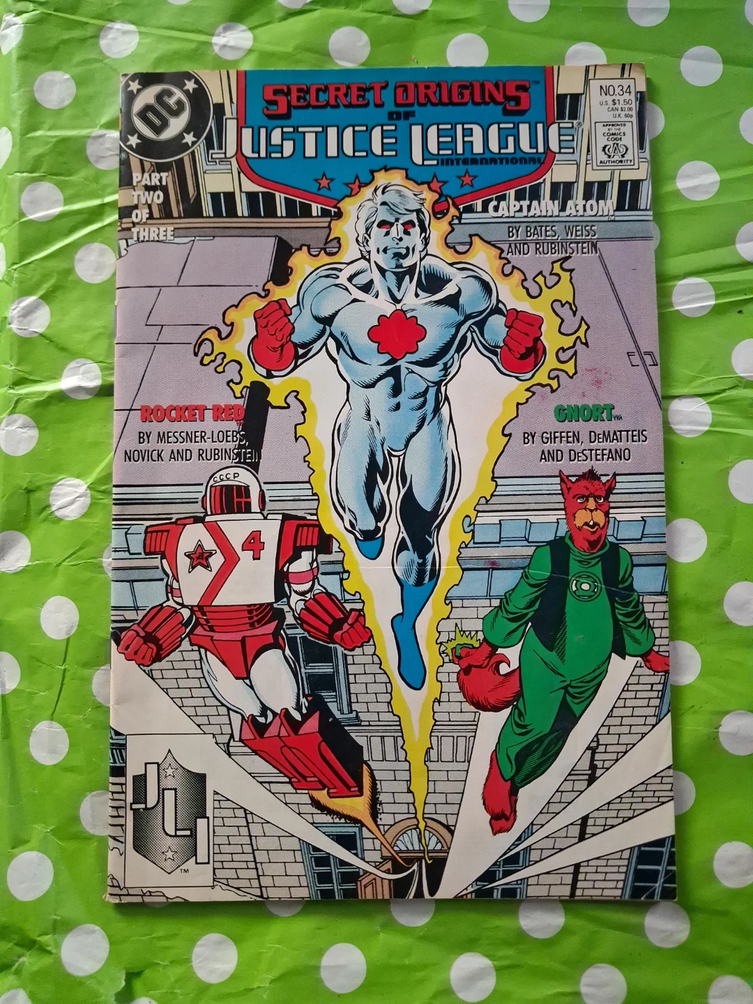 Secret Origins of Justice League International #34 Comic Book