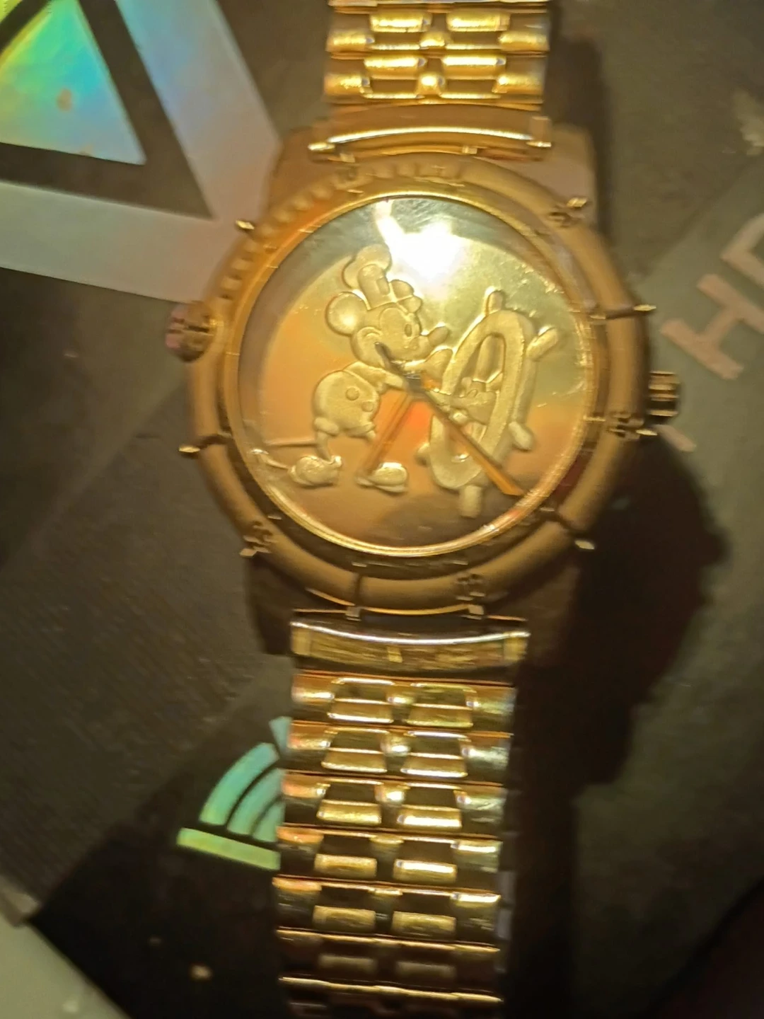 Gold Tone Mickey Mouse Watch