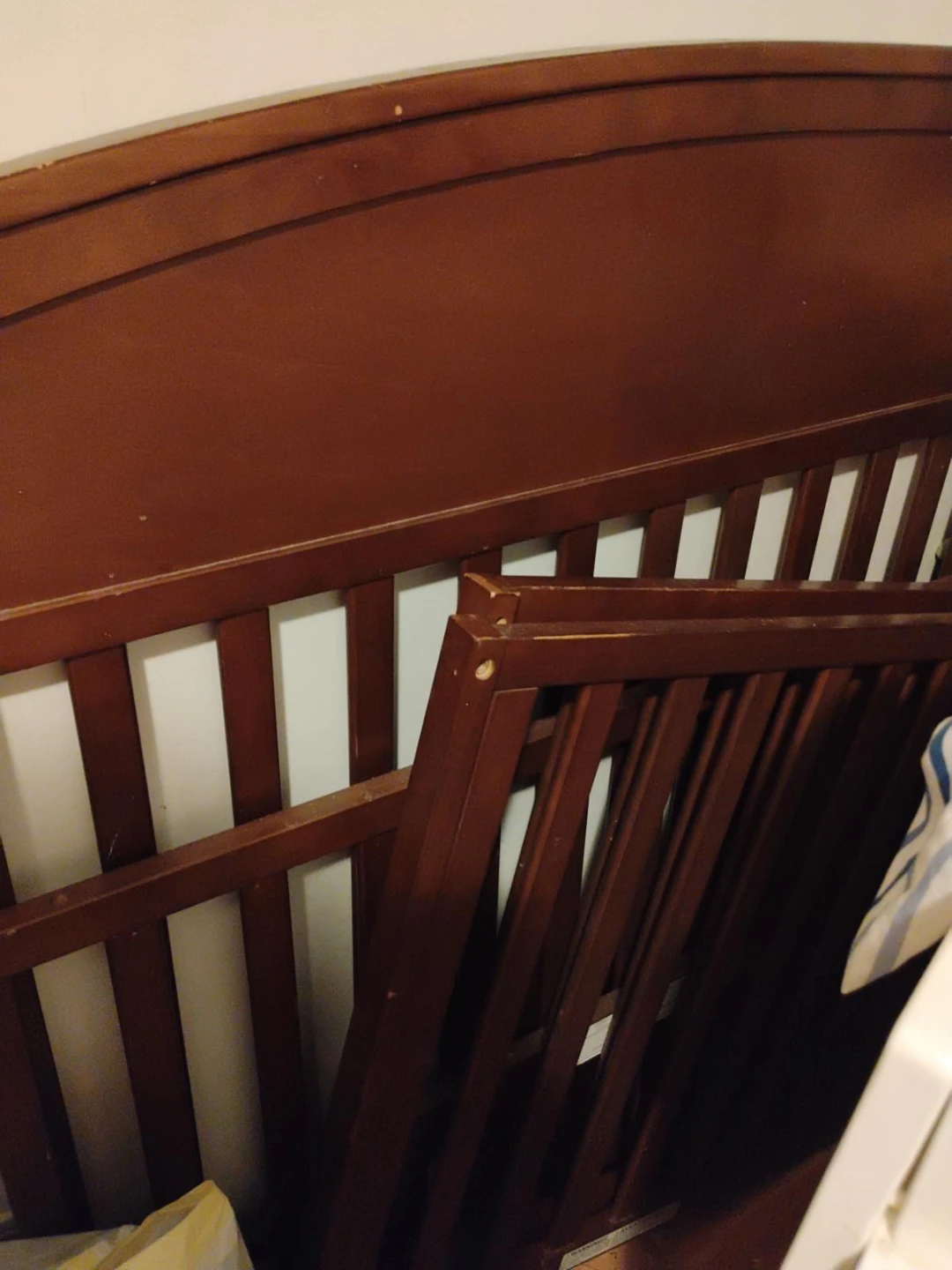 Brown Wooden Crib