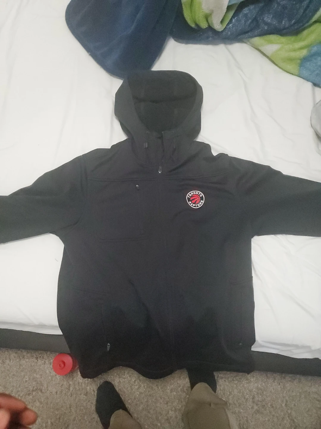 Toronto Raptors Black Hooded Jacket