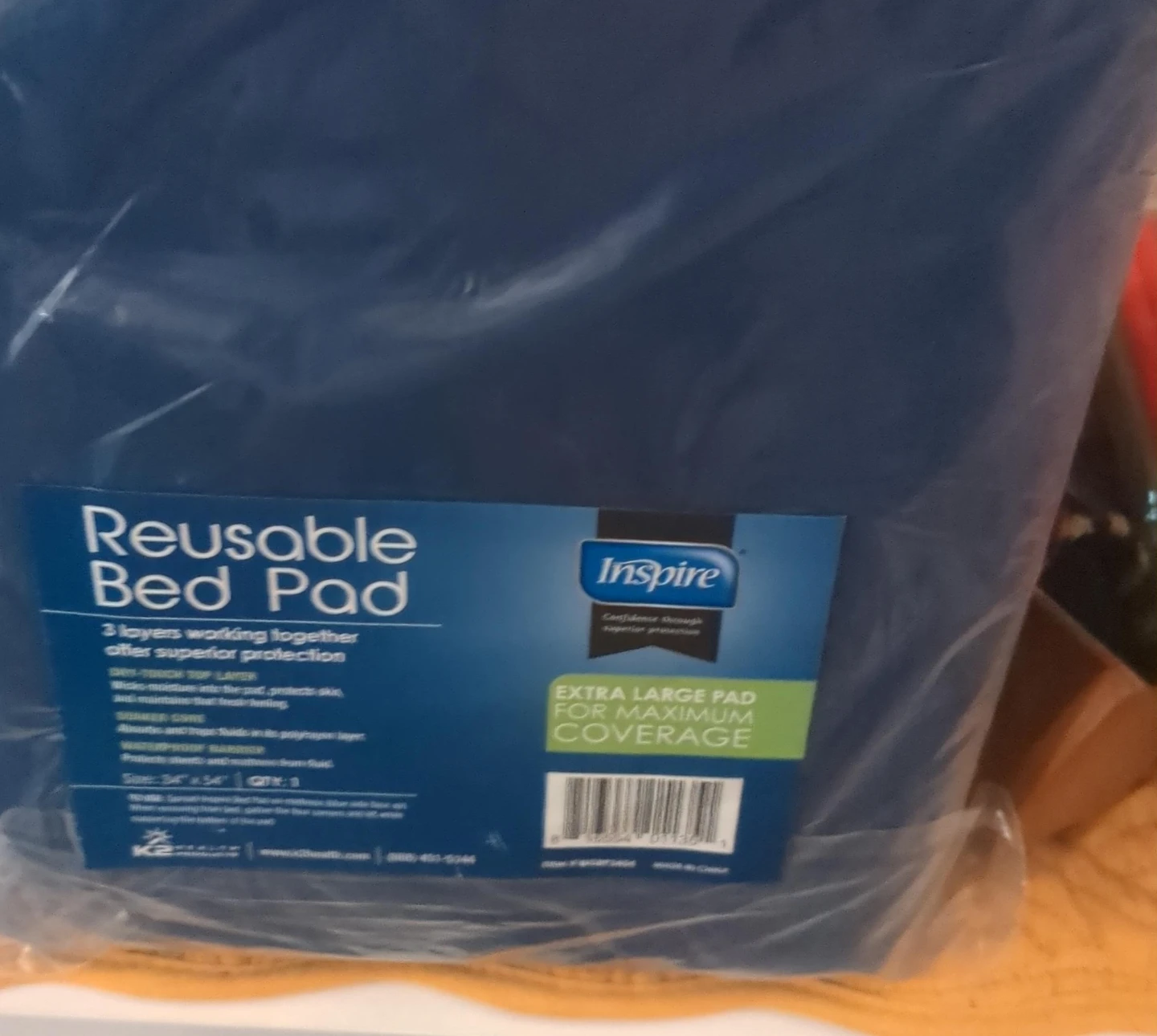 Inspire Reusable Bed Pad Extra Large