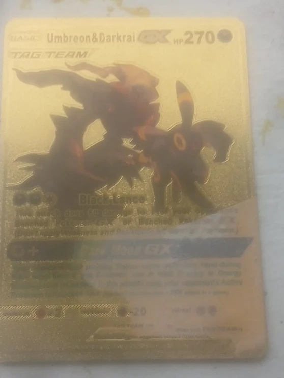 Pokémon Umbreon & Darkrai GX TAG TEAM Card