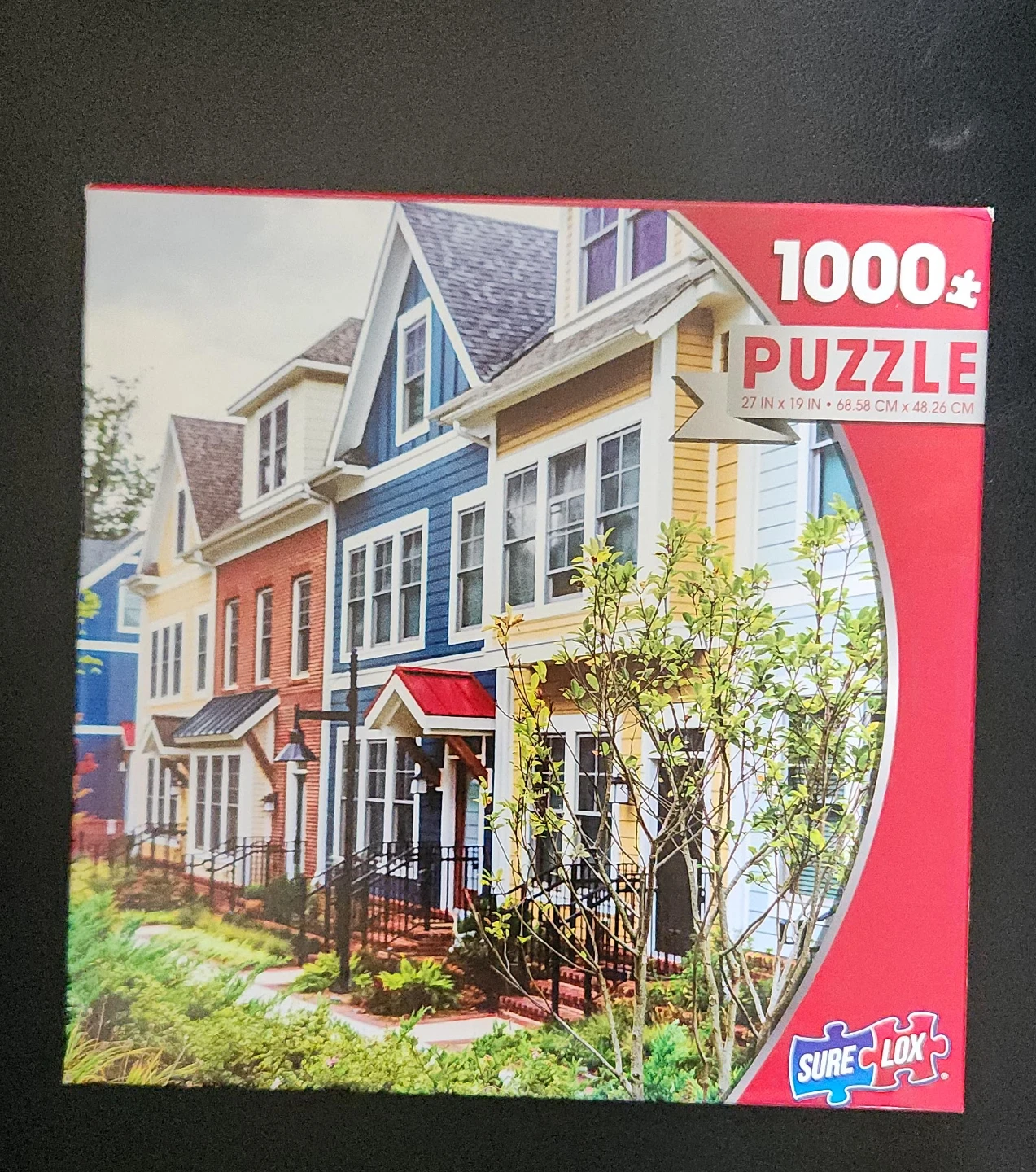 Sure Lox 1000 Piece Puzzle - Colorful Townhouses