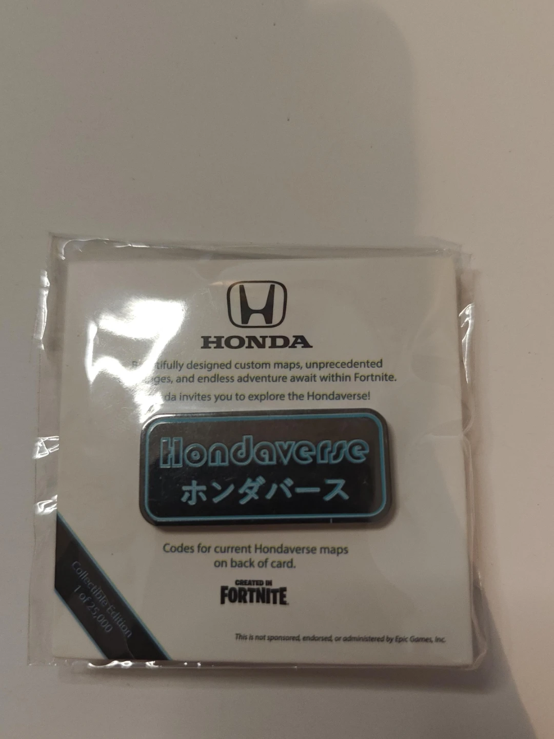 Honda Hondaverse Collectible Edition Pin 1 of 25,000