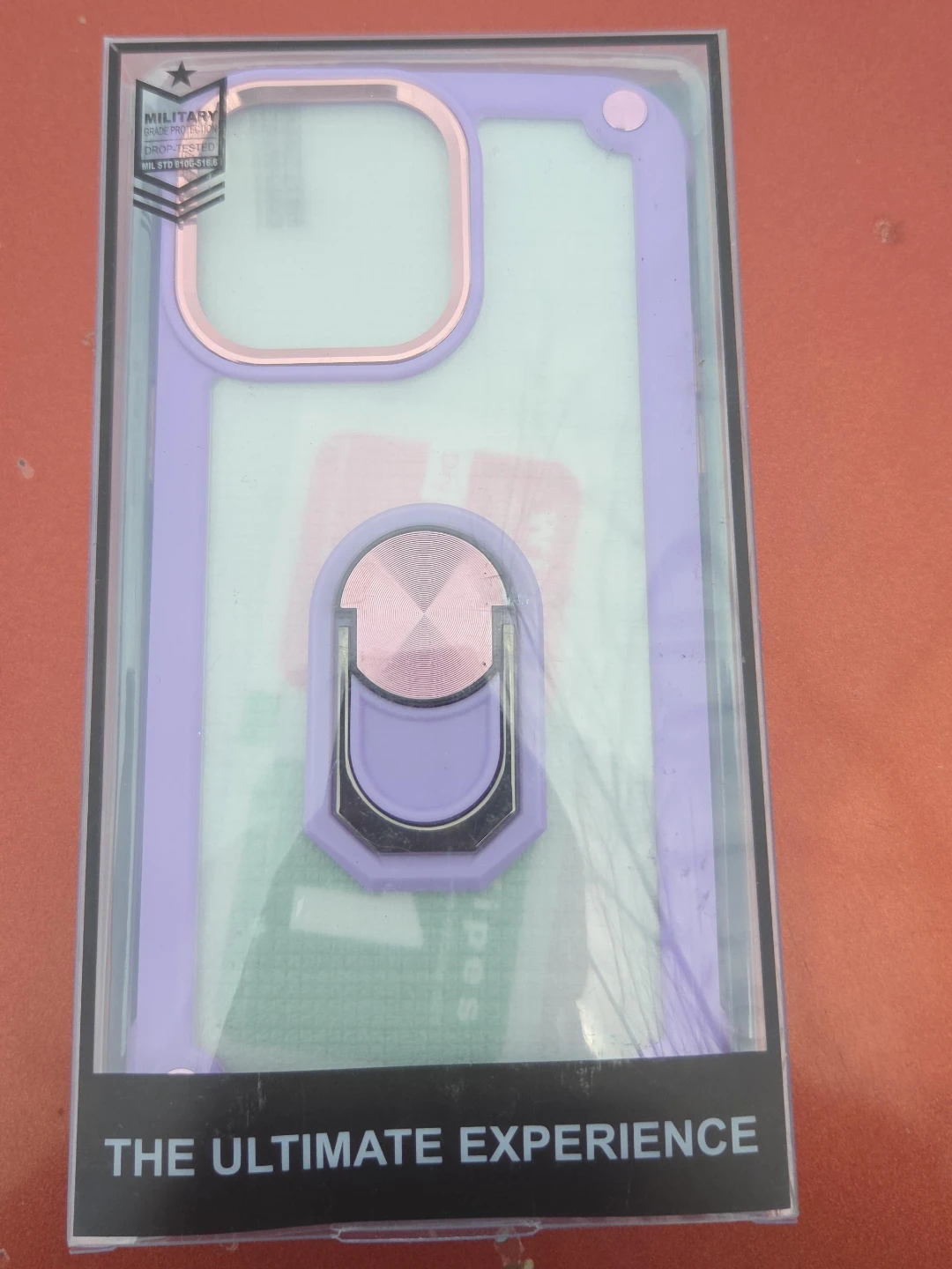 Purple Phone Case with Ring Stand