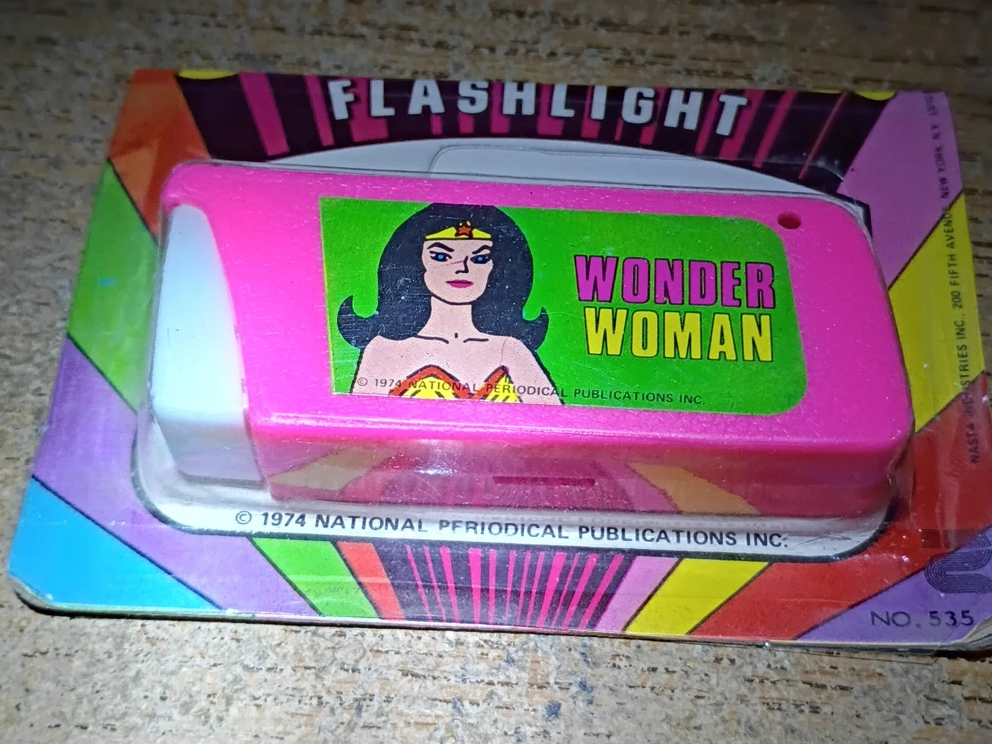 Vintage 1974 Wonder Woman Flashlight
