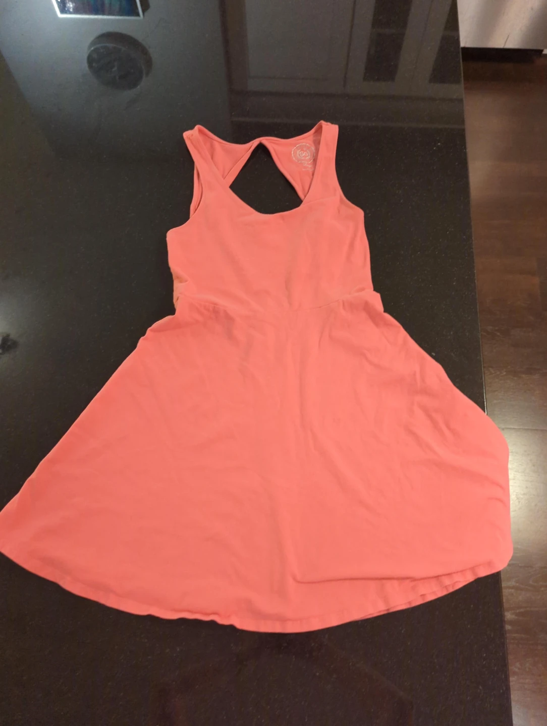 Coral Racerback A-line Dress