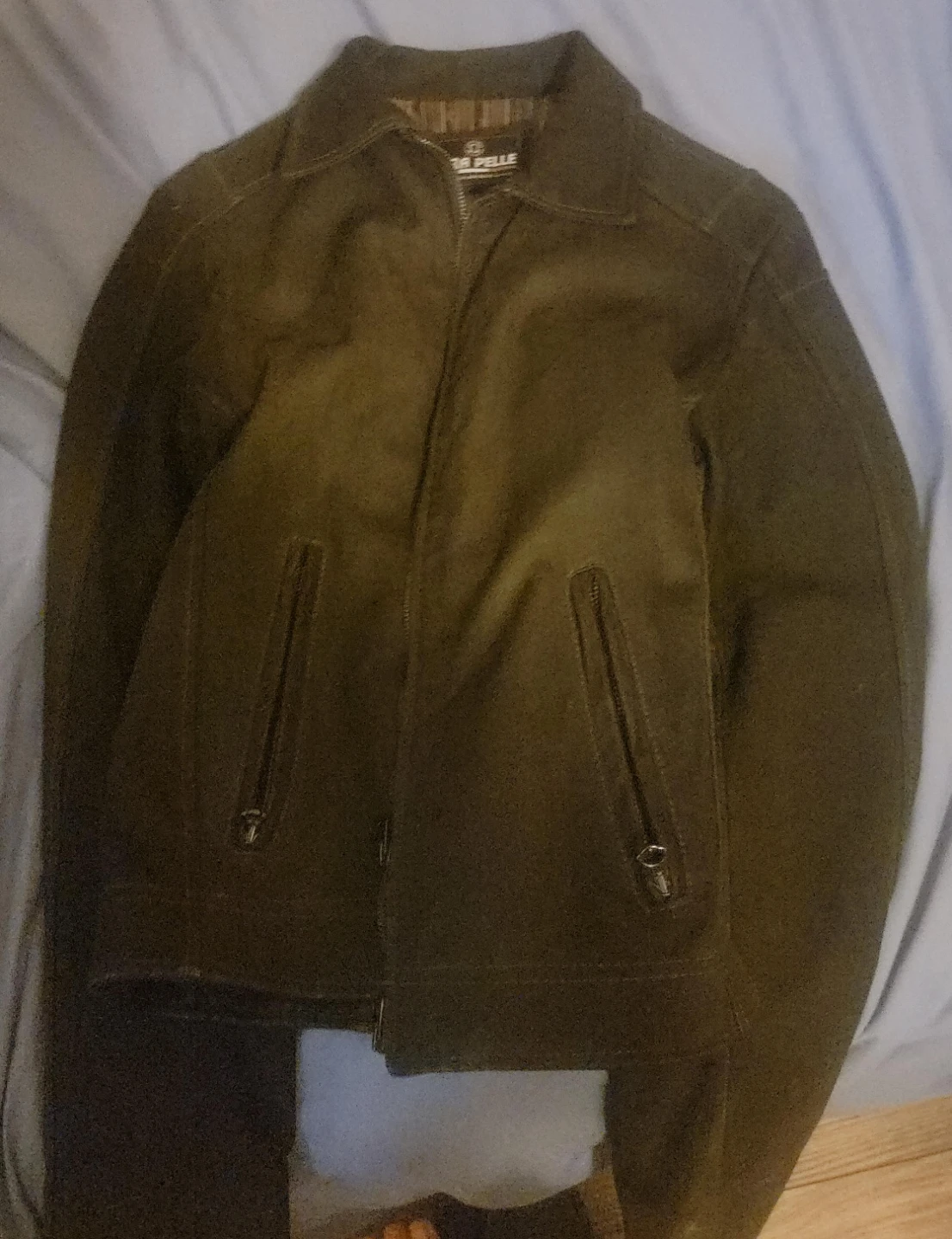 Verde Pelle Suede Jacket