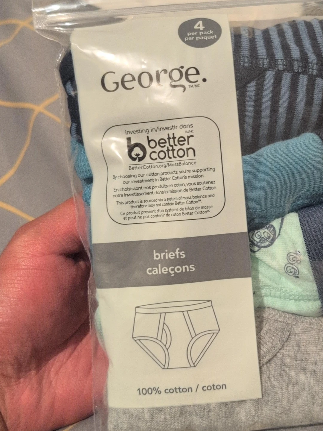 George. Boys' Briefs - Size 7-8 - 4 Pack - photo 2