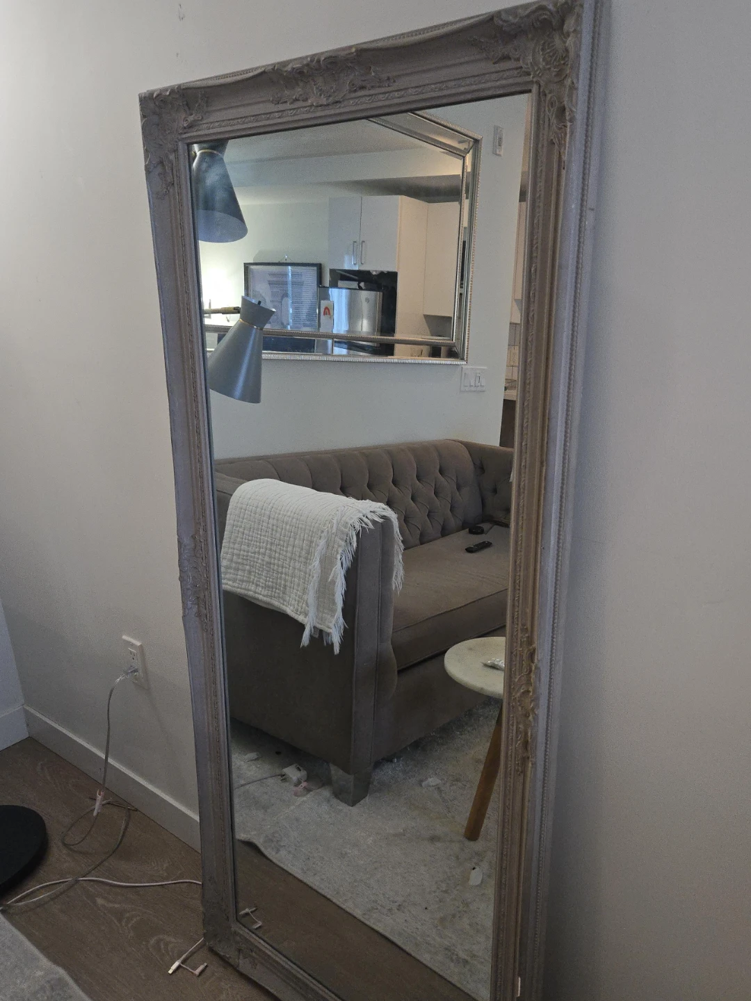 Large Ornate Standing Mirror