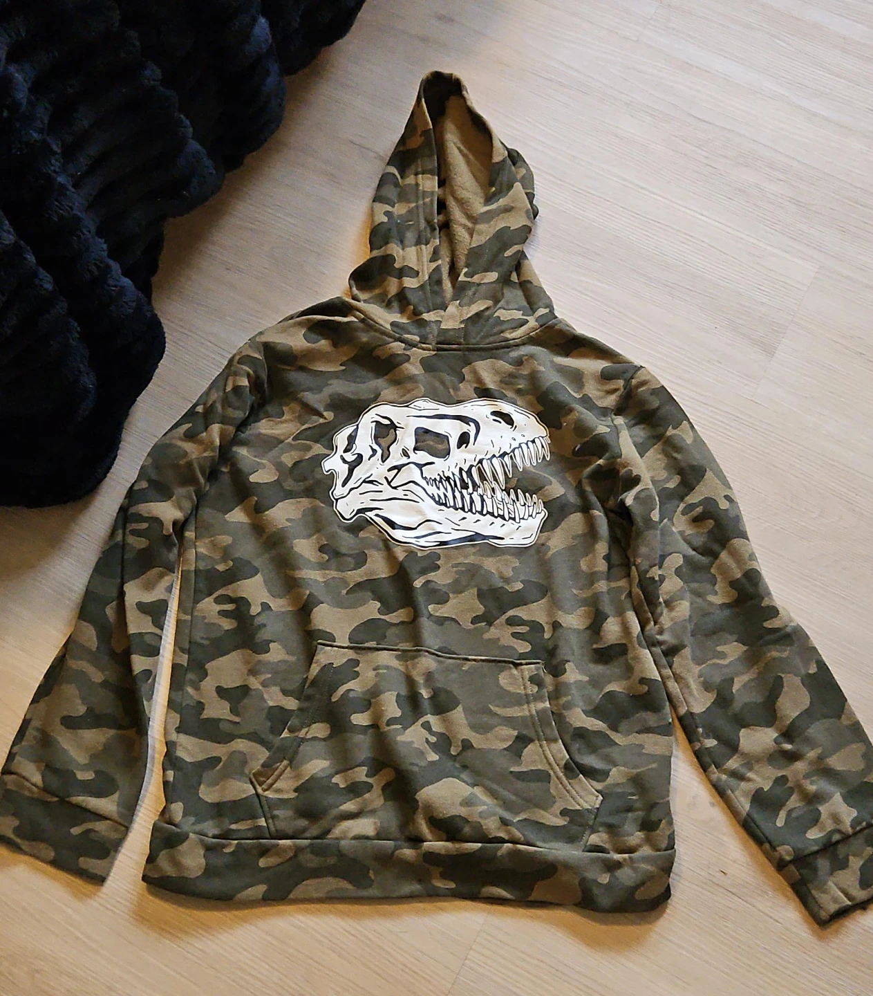 Kids Camo Dinosaur Hoodie