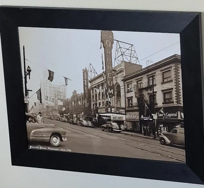 Framed Photo Print - Granville Street, Vancouver, circa 1940
