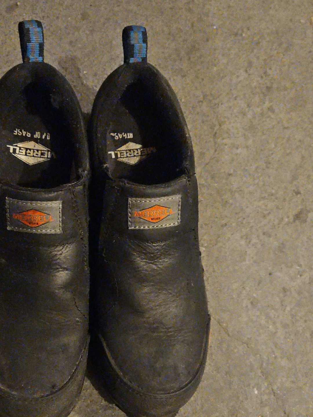 Merrell Work Slip-On Shoes Black Leather