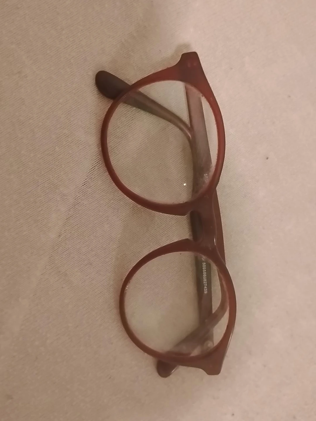Brown Red Round Eyeglasses Frames