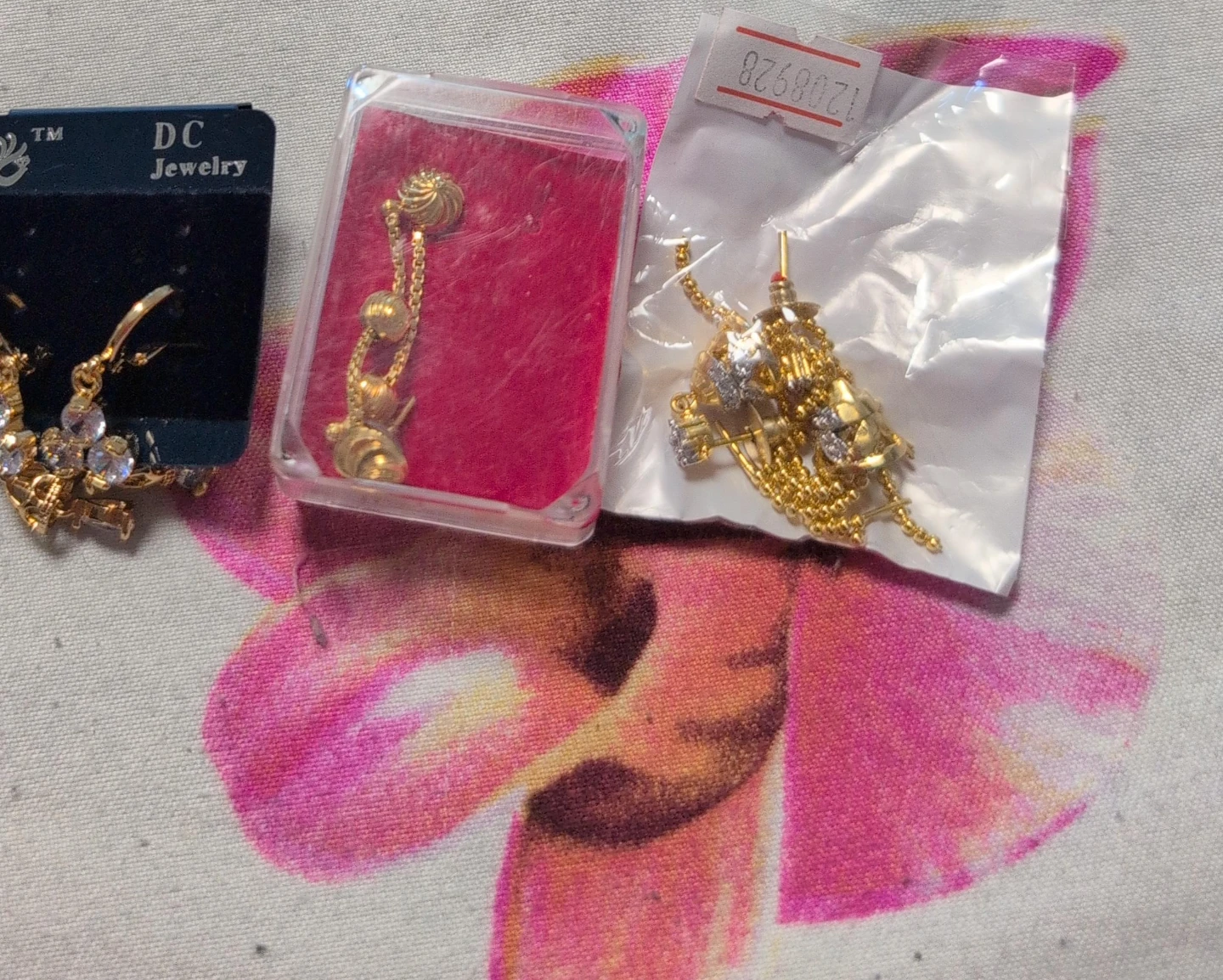 DC Jewelry Gold Tone Earrings