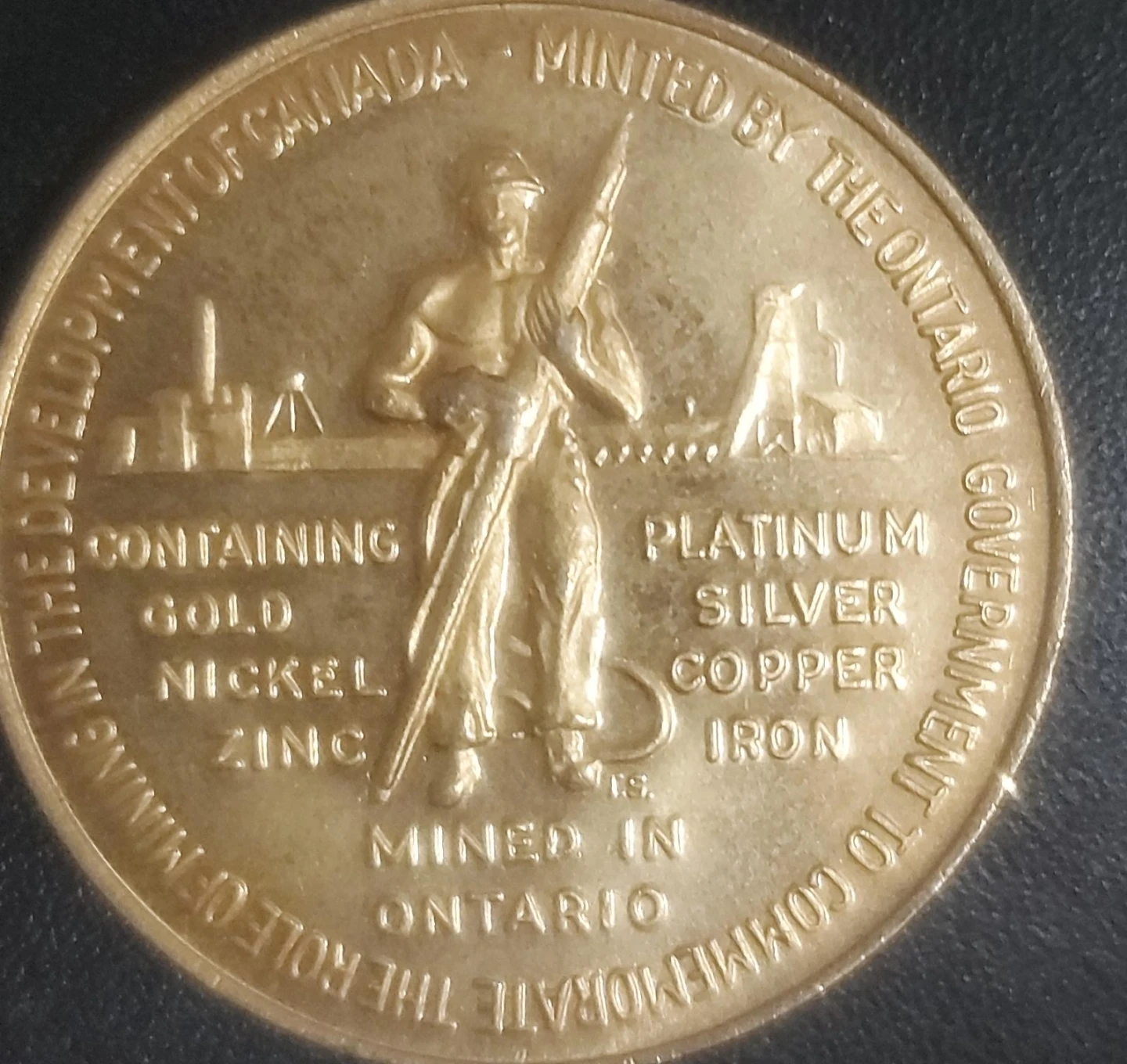 Ontario Government Commemorative Medal - Mining Development