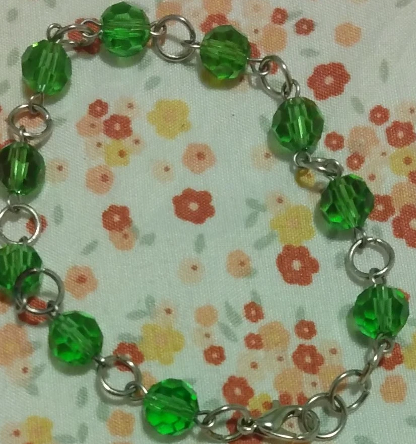 Green Beaded Bracelet
