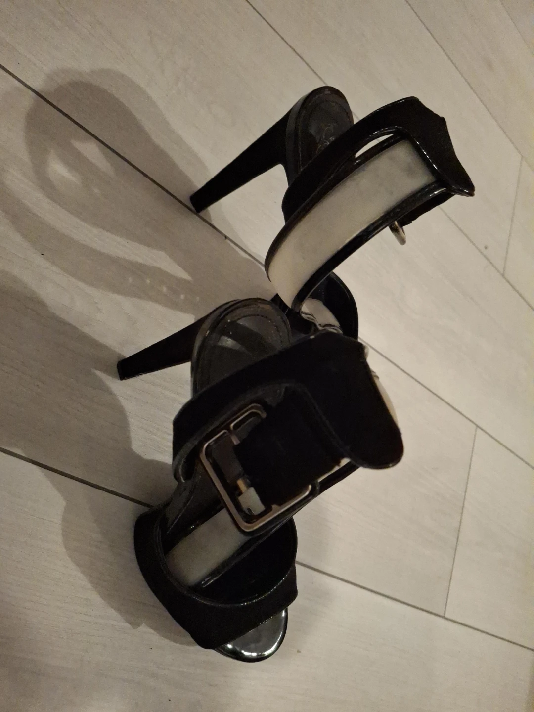 Black High Heel Sandals