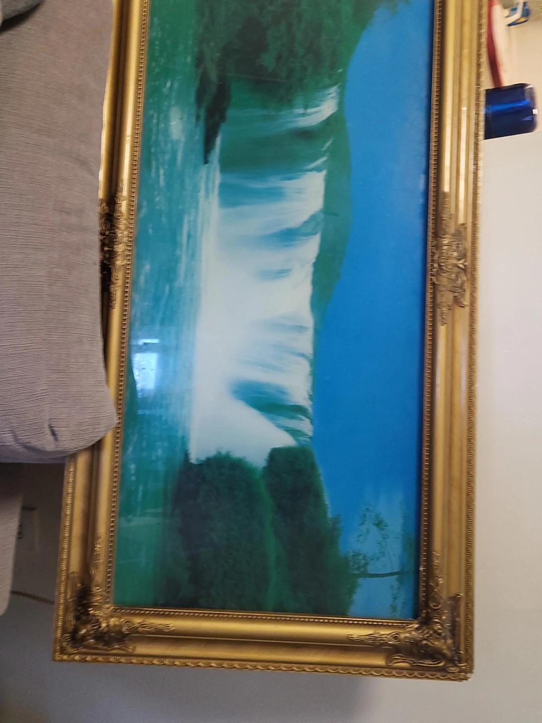 Framed Waterfall Picture Art