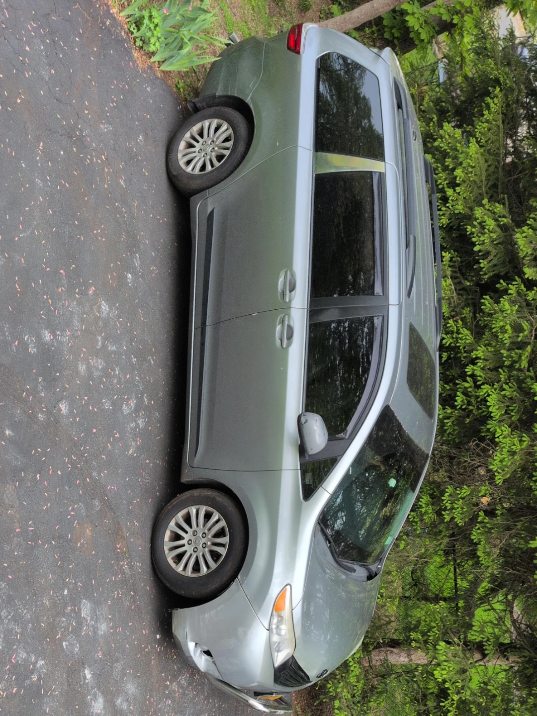 Silver Toyota Sienna Minivan