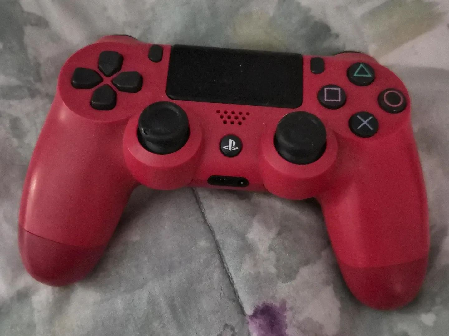 (Needs repair) Red Sony PlayStation DualShock 4 Controller