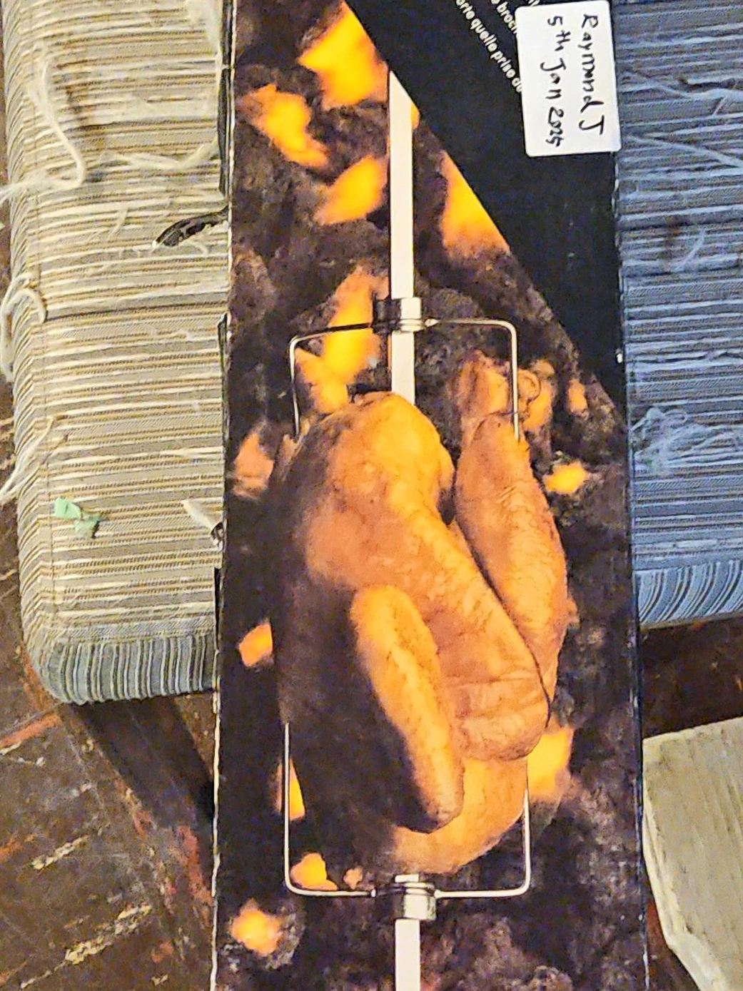 Rotisserie Spit for Roasting Chicken