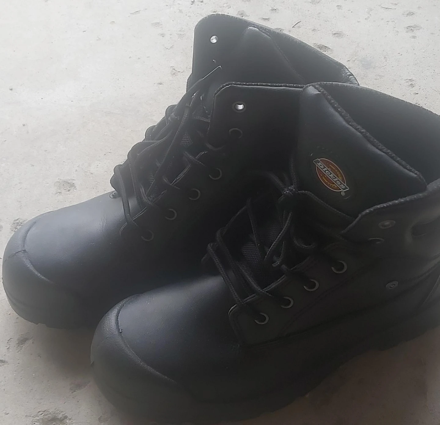 Dickies Black Work Boots - Size 9 CAD/US