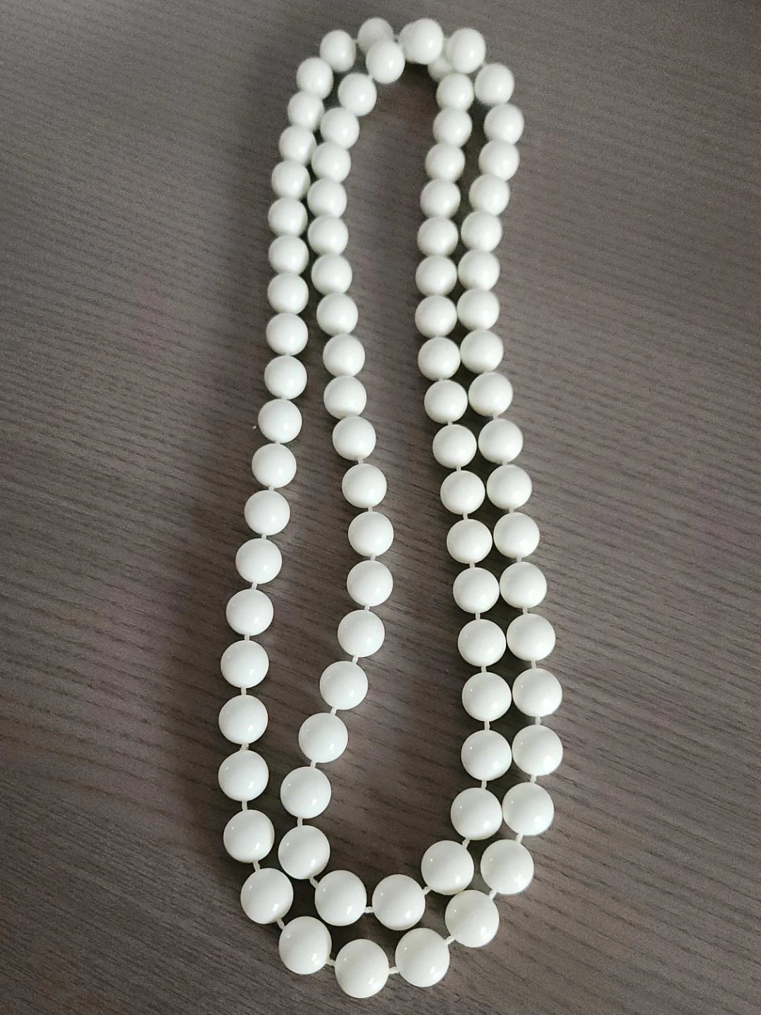 White Beaded Necklace