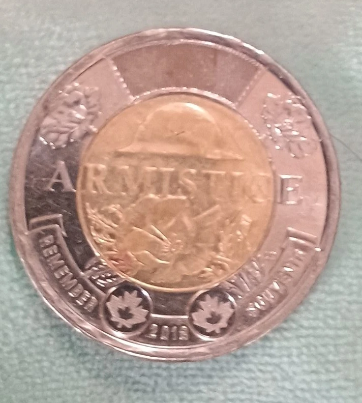 Canada 2018 Armistice Day $2 Coin