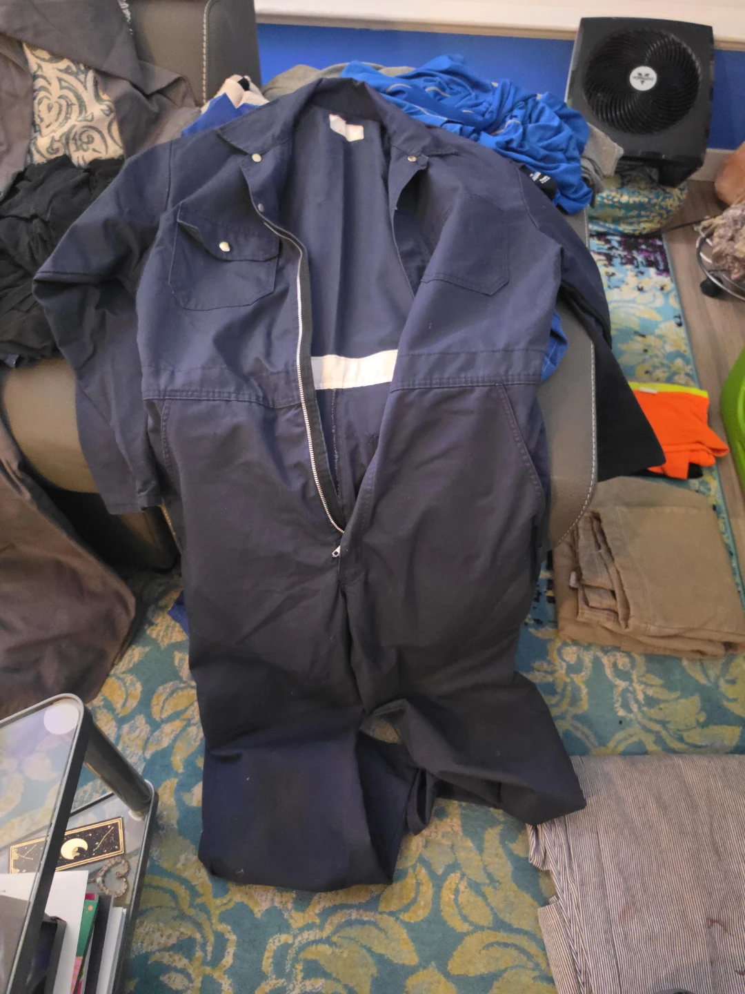 Navy Blue Coveralls - Size 42