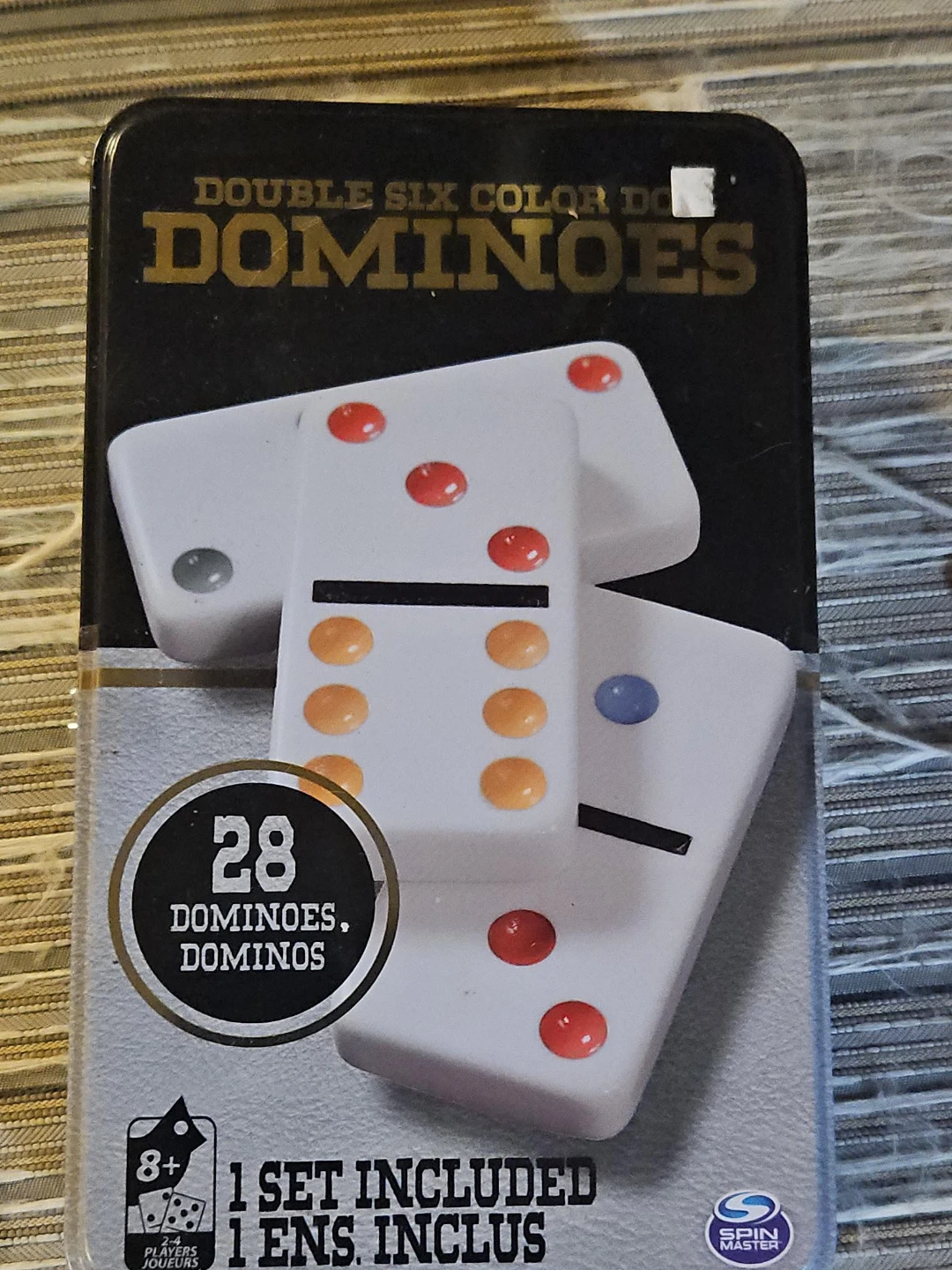 Spin Master Double Six Color Dominoes Set