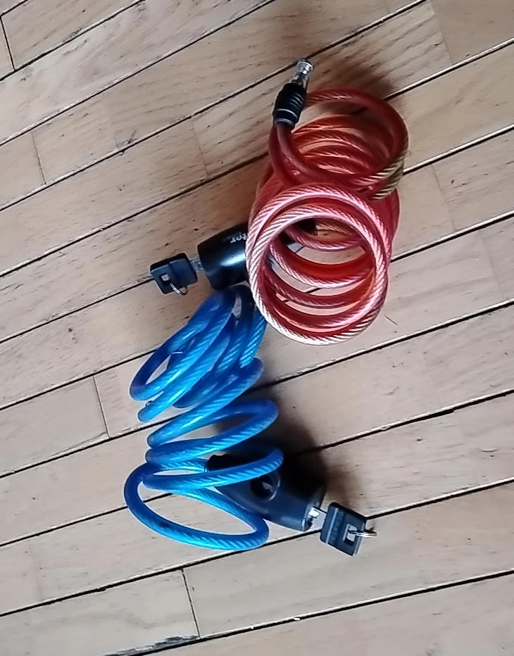 2-pack Coil Bike Locks with Keys