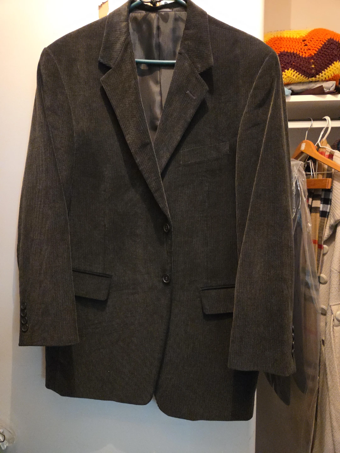 Men's Corduroy Blazer - Grey