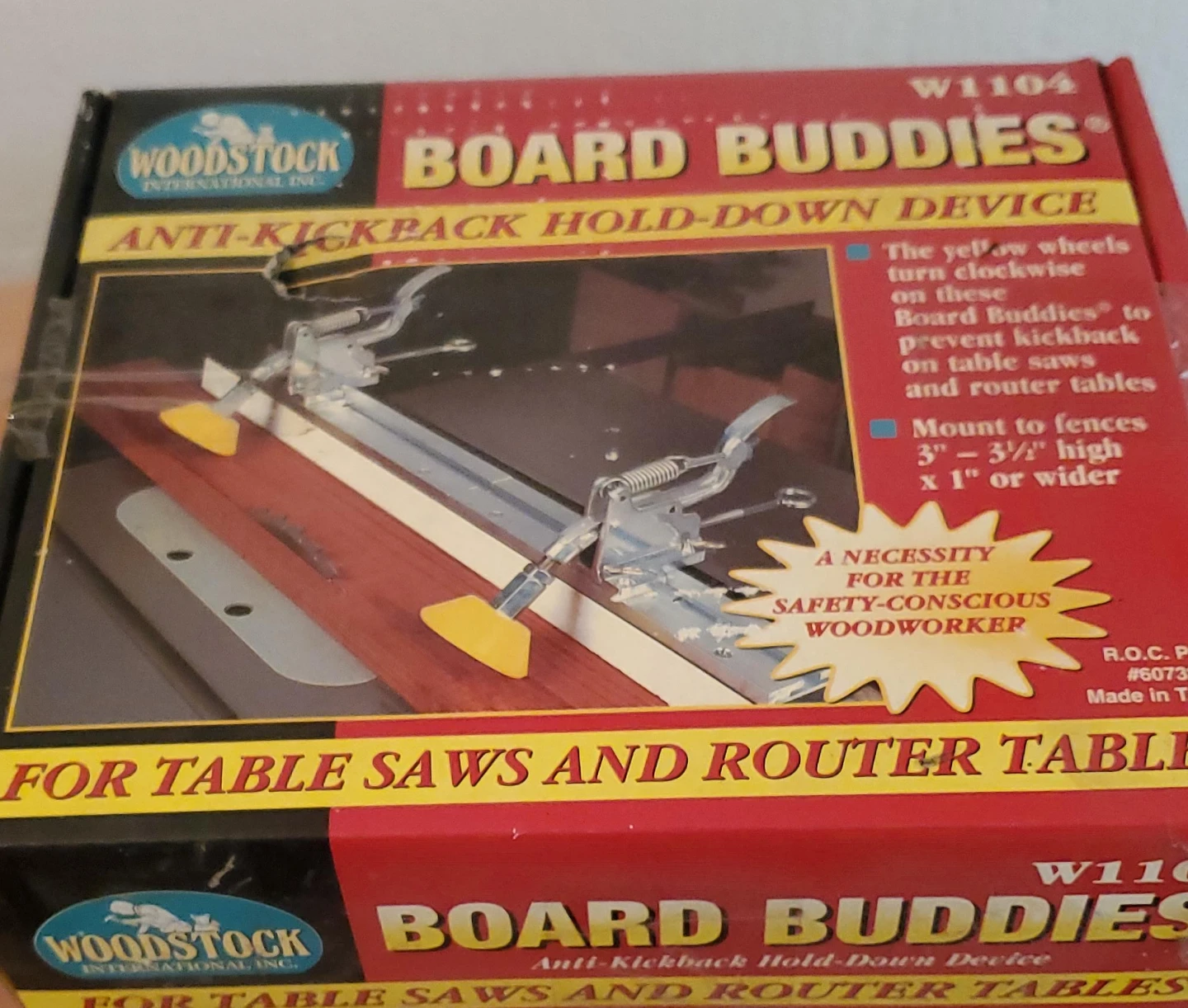 Woodstock Board Buddies Anti-Kickback Hold-Down Device