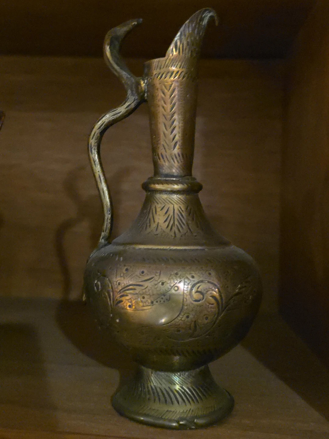 Antique Brass Pitcher