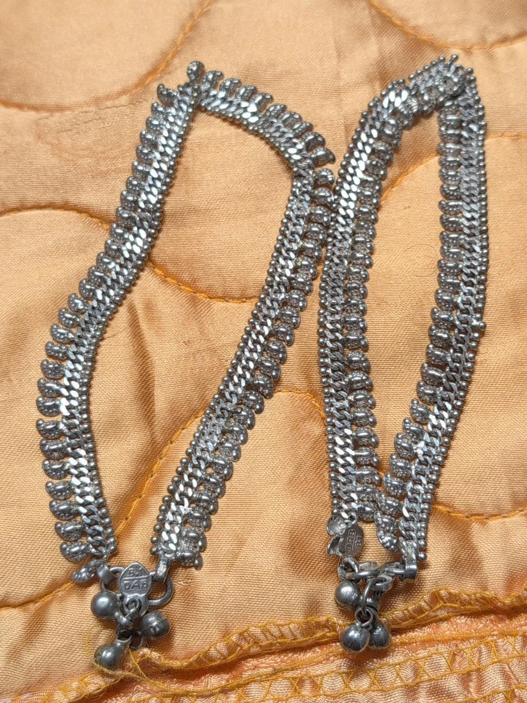 Silver Anklets with Bells not really silver