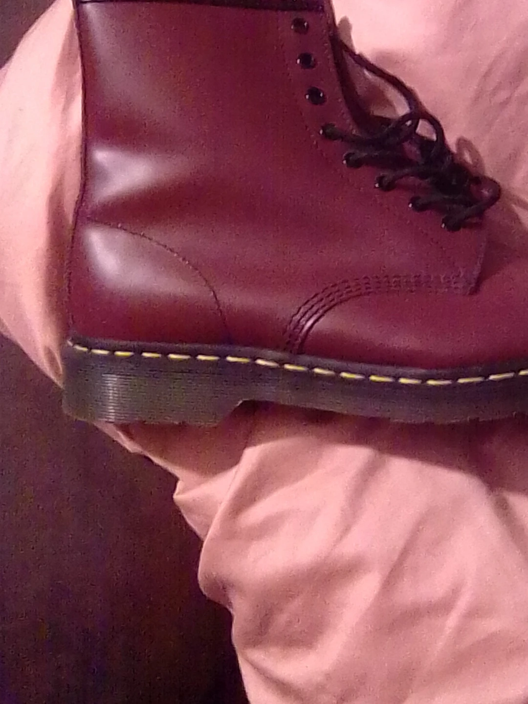 Dr. Martens 1460 Smooth Leather Boots Cherry Red
