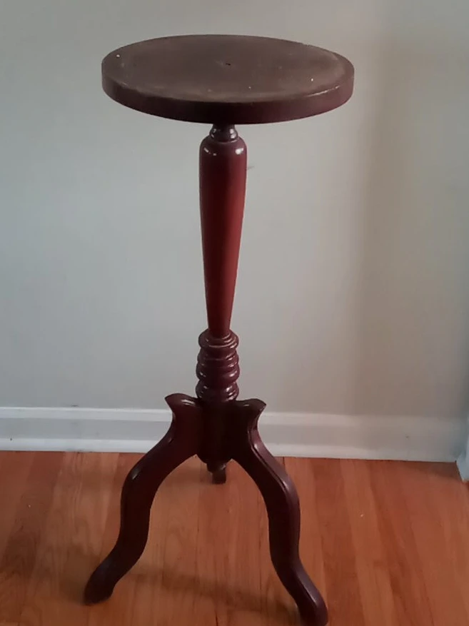 Wooden Pedestal Plant Stand