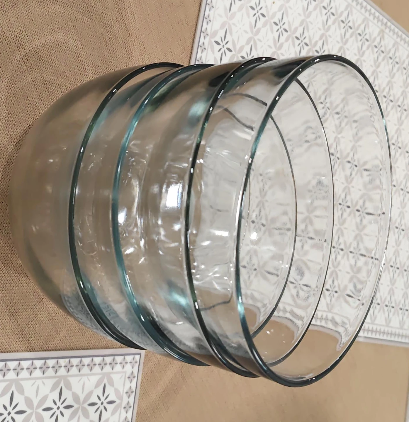Set of 4 Glass Mixing Bowls